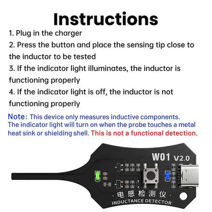 OSS W01 V2.0 Inductance and Coil Tester for Phone Motherboards