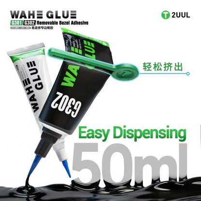2UUL G301/G302 Removable Bezel Adhesive Easy-to-repair Adhesive Leaves no Residue for Mobile Phone Bezel Bracket Glue Bonding