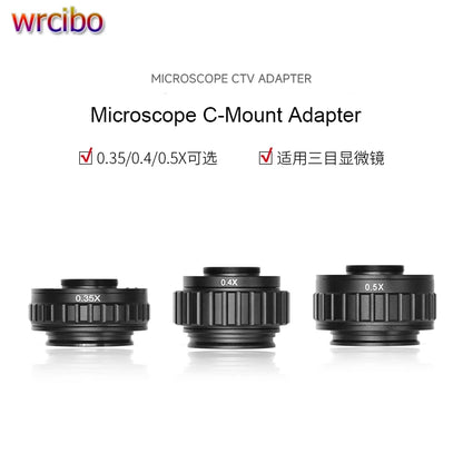 Adaptador ajustable AMAOE para cámara de microscopio con montura C y TV (0,35X/0,4X/0,5X)