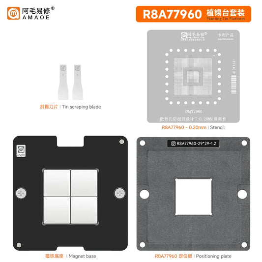 Plataforma de reballing AMAOE R8A77960 R-Car M3 BGA