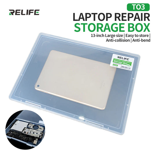 RELIFE TO3 13-inch Laptop Repair Storage Box for Mobile Phone Tablet Computer Repair Electronic Parts Repair Tool Storage Tools