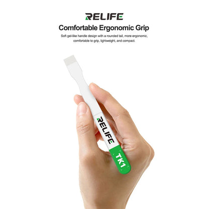 RELIFE TK1 Ceramic Solder Scraper Non-magnetic Anti-static For BGA Motherboard Chip Repair Tin Planting Tin Scraper