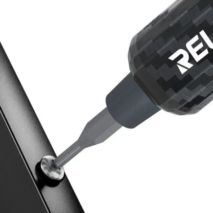 RELIFE E1 Carbon Fiber Electric Screwdriver Set 12 S2 Steel Bits Reverse Steering Design 5-speed Adjustable Repair Tool