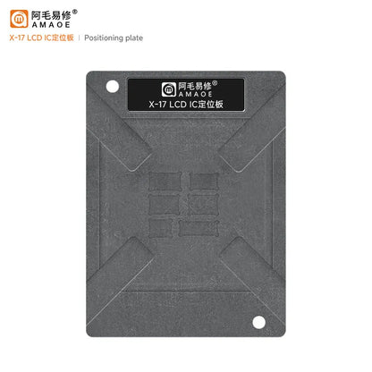 Kit de plataforma magnética BGA para reballing del IC de la pantalla del iPhone X–17 Pro Max AMAOE