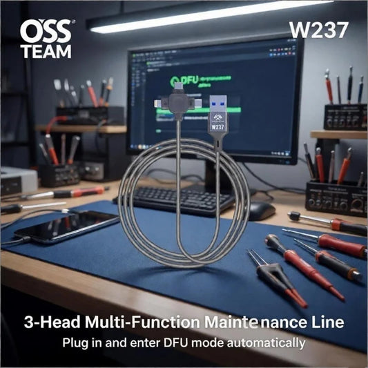 Cable de reparación 3 en 1 para modo DFU y descarga OSS TEAM W237