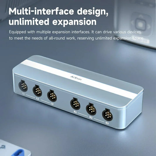 AIXUN EB01 Smart Docking Station Dual Channel Six-in-Two HUB Ports for Phone Repair & Micro-Soldering