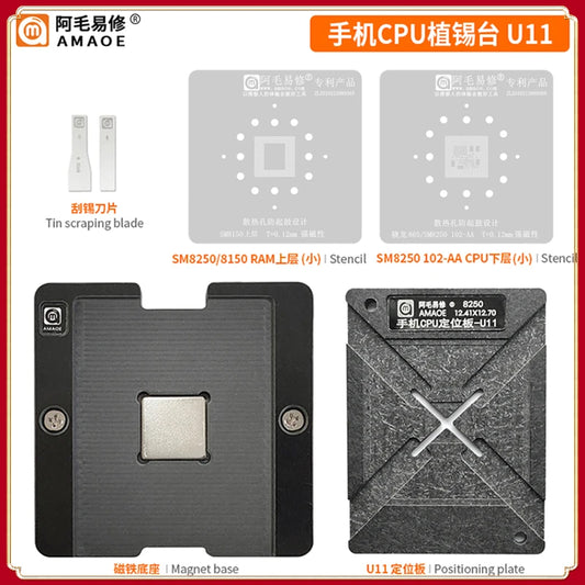 Plataforma de reballing de CPU AMAOE SM8250/SM8450/SM8550