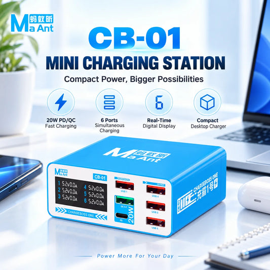 Estación de carga de 6 puertos MAANT CB-01 20W PD/QC3.0