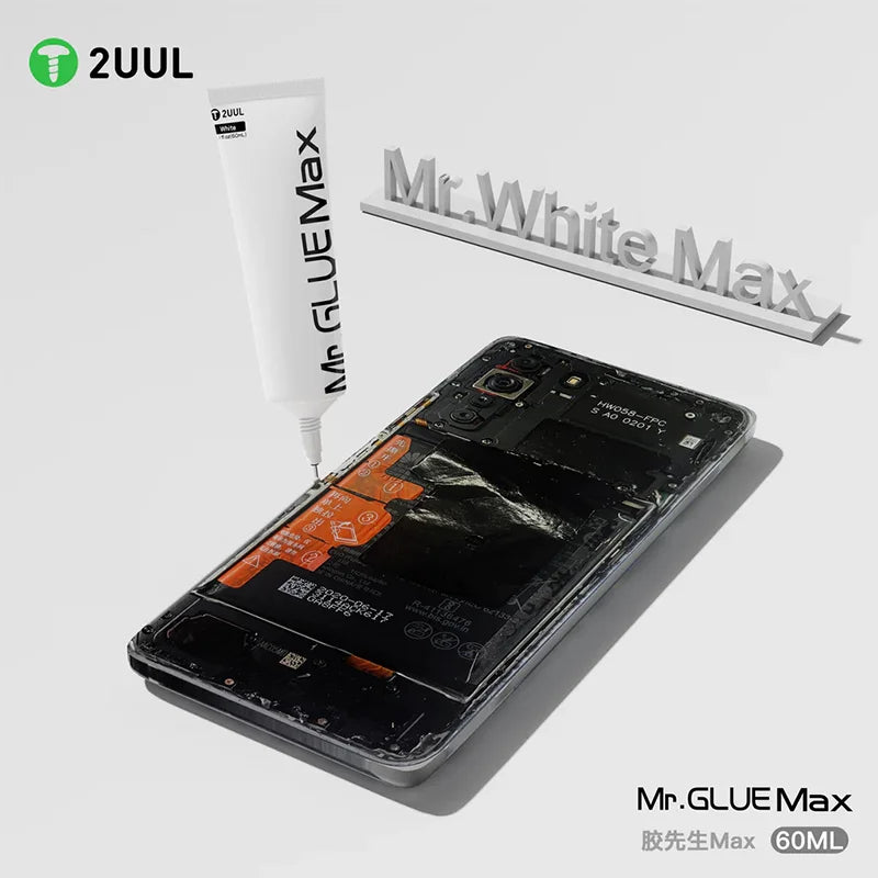 2UUL DA45/DA46 MR. Glue Max 60ml Black/white High-Strength Adhesive Fast Drying Multi-Purpose Glue for phone Electronic Repairs
