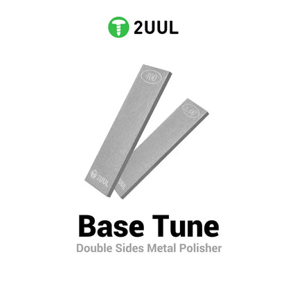 2UUL FM01 Metal Whetstone for Tweezers Correcting Repair Blade Soldering Tips Double-Side Polishing Grinding Tool Repair