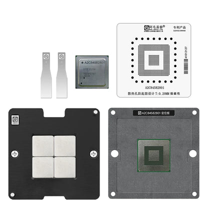 Kit de plataforma para reballing de BGA AMAOE para D70F3539A, A2C84582801 y A2C85753201